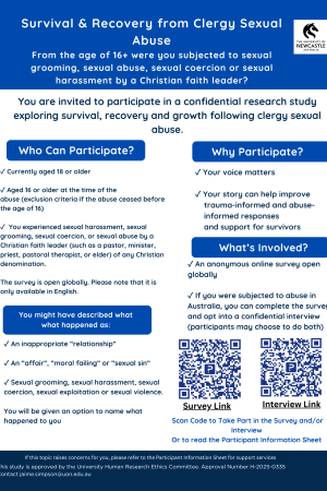 poster with QR code